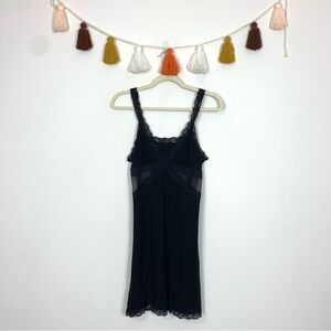 Adore Me Minerva Mesh Chemise Slip Black Size Large